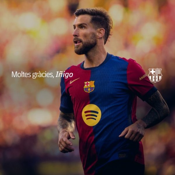 行将加盟利雅得顺利！巴萨官方：34岁伊尼戈-马丁内斯解约离队