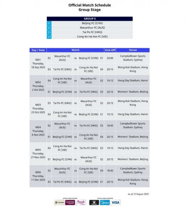 磨折！国安亚冠首轮主场变客场&将远征澳大利亚，而3天后将战海港