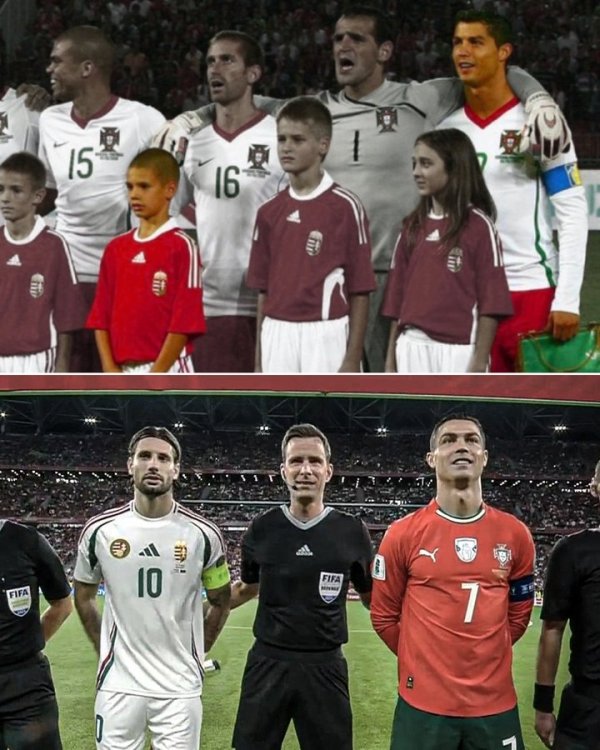 2009年索博曾作念为球童与C罗沿途入场，如今二东说念主已同场竞技