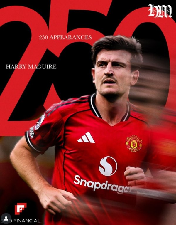 马奎尔曼市德比替补登场，实现曼联糊口250次出场里程碑