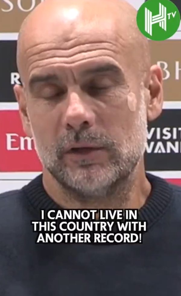 32.8%最低控球率！瓜帅自嘲：再创项新记载，我在英国可没法活了