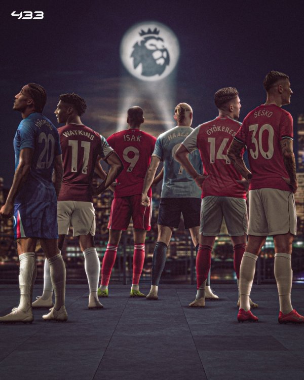 验货何如？英超锋线：伊萨克2轮未开张曼联3将6轮2球 约克雷斯3球