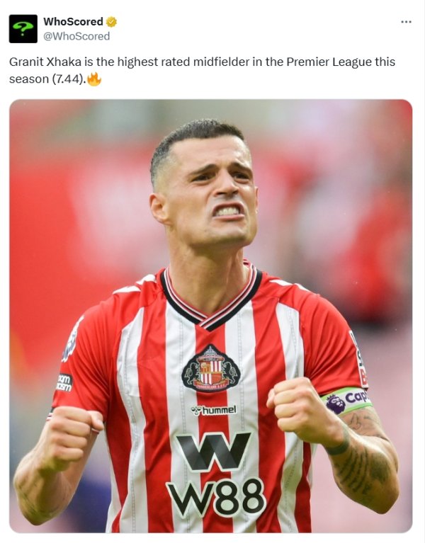 200万热帖！黑猫27衰老球迷：扎卡是我一世见过最棒的桑德兰球员