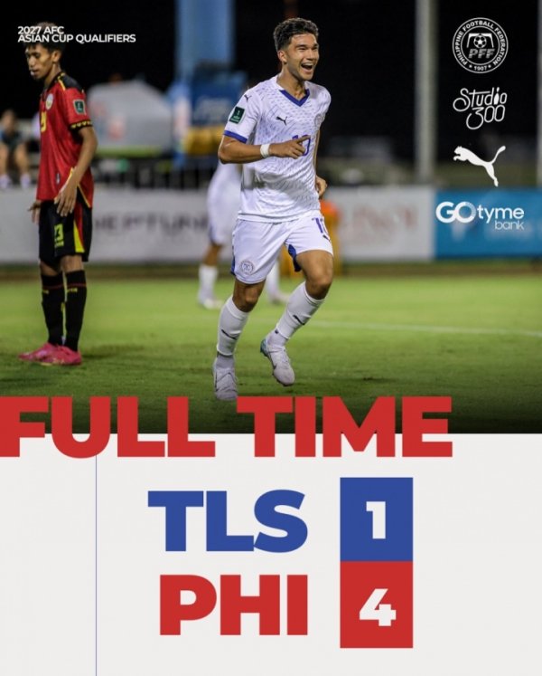 降维打击！菲律宾归化前卫对东帝汶献艺大四喜，14次出场轰12球