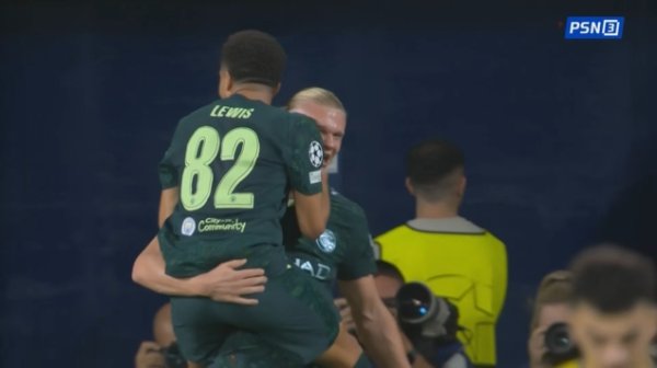 不绝12场破门！哈兰德接刘易斯横传抢点捅射破门 曼城1-0跳跃黄潜