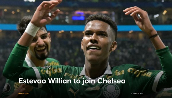 左券至2033年！切尔西昨年总价6000万买17岁埃斯特旺，径直签8年