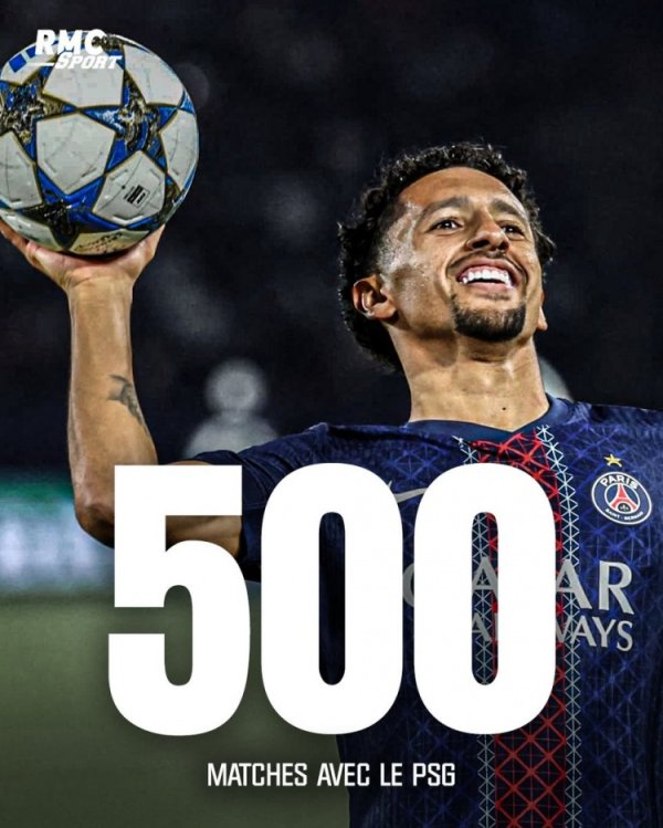 已是传闻！31岁中卫马尔基尼奥斯迎巴黎500场里程碑，已夺36冠